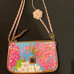 Dooney & Bourke Hydrangea Coated Canvas Purse